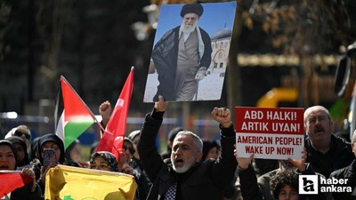 Ankara'da İran'a yönelik saldırılar protesto edildi