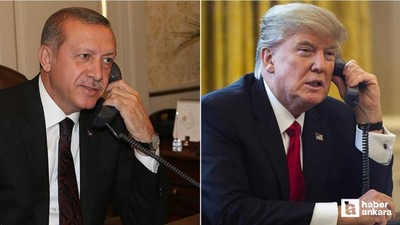 Trump ile Cumhurbaşkanı Erdoğan arasında telefon görüşmesi yapıldı