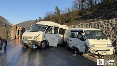 Zonguldak-Ankara kara yolunda 3 trafik kazası meydana geldi