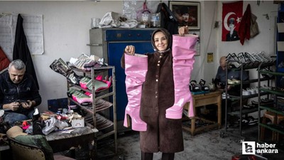 Ankara'da kadın girişimcilerin ürettikleri ayakkabılar dünyadan talep görüyor