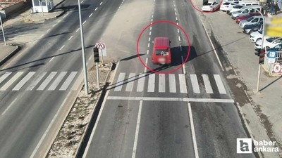 Kırşehir'de ana arterlerde dron destekli kırmızı ışık uygulaması