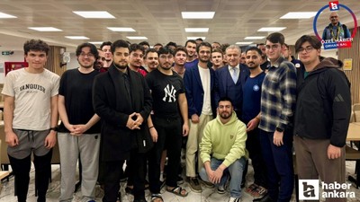 Gençlik ve Spor Bakanı Bak, Mogan yurdunda öğrencilerle iftar yaptı