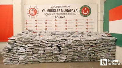 Gümrükler Muhafaza ekipleri, 1 ton yasaklı madde ele geçirdi