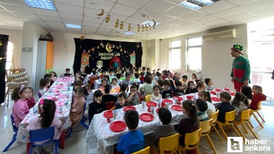 Pursaklar'da minikler tekne orucu tuttu