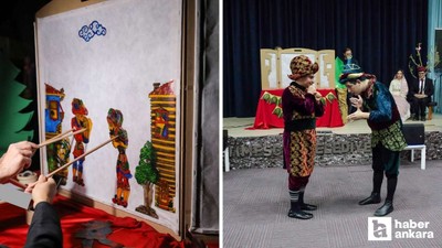Etimesgut'ta Karagöz ve Hacivat gösterisi düzenlendi