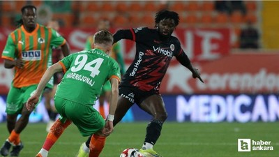 Gençlerbirliği'nden Alanyaspor deplasmanında golsüz beraberlik