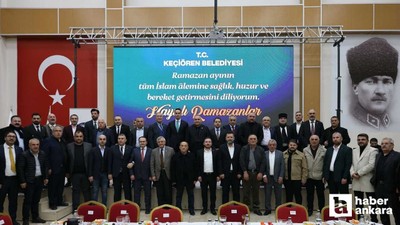 Keçiören'de Çubuk, Kalecik ve Akyurtlu vatandaşlar iftarda buluştu