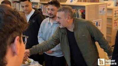 Başkan Ercan, öğrencilerle birlikte sahur yaptı