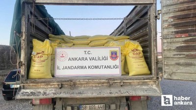 Ankara'da 5 milyon liralık 30 ton sahte gübre ele geçirildi