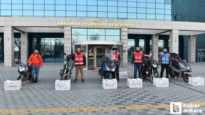 ABB, iftara yetişemeyen başkentlilere motokuryelerle kumanya dağıtıyor