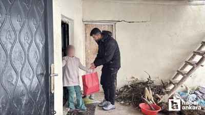 Ankaralı polis memurundan ihtiyaç sahibi ailelere yardım paketi!