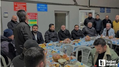 Başkan Ercan belediye personelleriyle sahur programında bir araya geldi