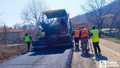 Nallıhan'da asfalt çalışmalarının bayram öncesi tamamlanması bekleniyor
