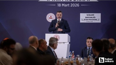 İçişleri Bakanı Mustafa Çiftçi, bakanlık personeliyle buluştu