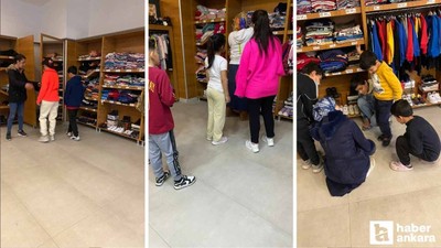 Pursaklar'da yetim çocuklara bayram hediyesi yüzleri güldürdü