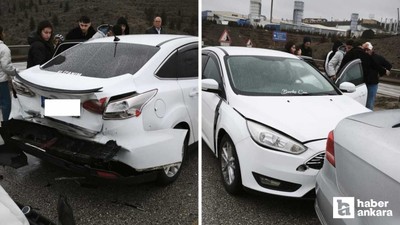 Ankara - Kırıkkale yolunda zincirleme trafik kazası: 3 yaralı
