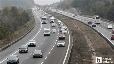 Anadolu Otoyolu Ankara yönünde bayram dönüşü akıcı yoğunluk!