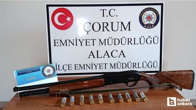 Çorum'da apartman penceresinden tüfekle ateş açan şahıs yakalandı