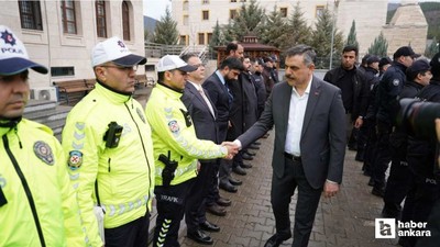 İçişleri Bakanı Mustafa Çiftçi Ankara'da polisleri ziyaret etti