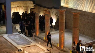 Zeugma Mozaik Müzesi'nde bayram yoğunluğu yaşandı