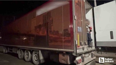Çankırı'da yapılan operasyonda tır dorsesinde 75 kaçak göçmen yakalandı