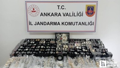Ankara'da düzenlenen kaçakçılık operasyonlarında çok sayıda ürün ele geçirildi