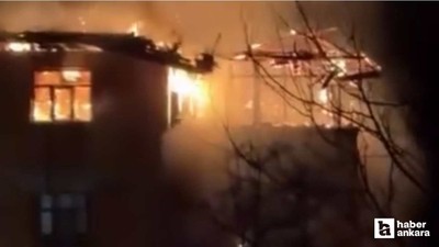 Çankırı'da çıkan yangında ev kullanılamaz hale geldi