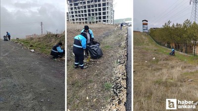 Pursaklar Belediyesi'nden ilçe genelinde temizlik çalışması