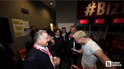 Cumhurbaşkanı Erdoğan, A Milli Futbol Takımı'nı tebrik etti