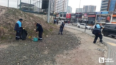 Pursaklar Belediyesi ekiplerinden detaylı temizlik mesaisi