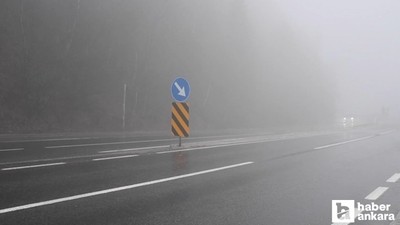 Bolu Dağı'nda etkili olan sis görüş mesafesini düşürdü