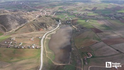 Çubuk'ta geçen yaz kuruyan Kızılca Göleti yeniden su tutmaya başladı