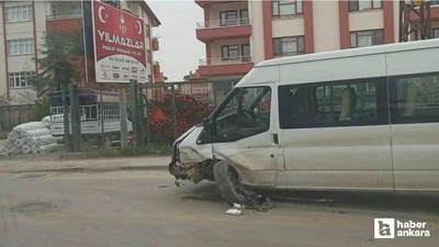 Beypazarı'nda 3 araçlı zincirleme trafik kazasında 3 sürücü yaralandı
