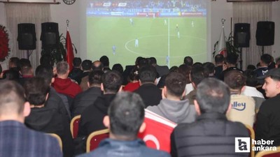 Milli maç heyecanı Sincan Belediyesi'nin dev ekranlarında yaşandı