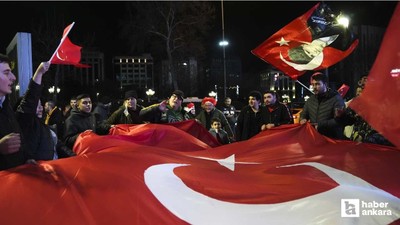 Milli takımın başarısı Ankara'da coşkuyla kutlandı