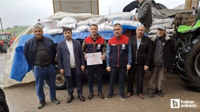 Güdül'de çiftçilere yüzde 50 hibe destekli nohut tohumu dağıtıldı