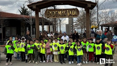Pursaklar Belediyesi minikleri Endemik Vadi'de ağırladı