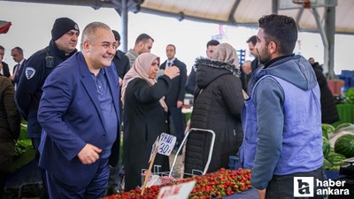 Başkan Özarslan Bademlik Semt Pazarı'nı ziyaret etti