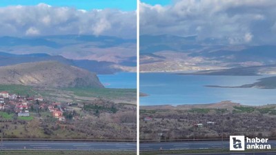 Çamlıdere Barajı'nın son görüntüleri paylaşıldı