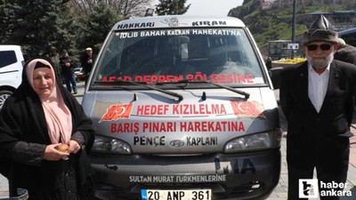 'Elmacı Dede' Ankara'da şehit polislerin hayrına elma dağıttı
