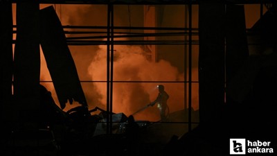 Sincan'da ilaç fabrikasında çıkan yangın ekipler tarafından söndürüldü