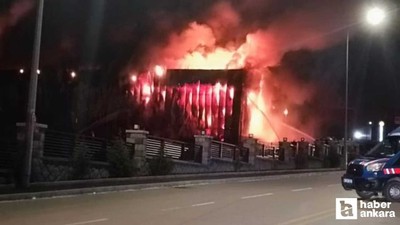 Sincan'da kimya fabrikasında büyük çaplı yangın çıktı