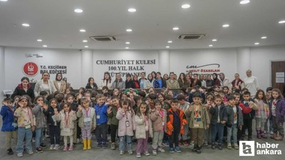 Keçiören'de minik öğrenciler kütüphane atmosferini yaşadı!