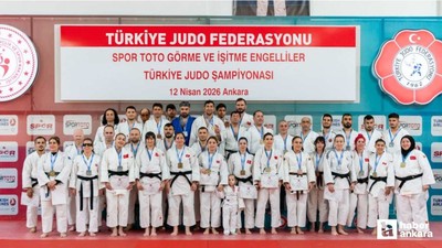 Ankara'da Görme Engelliler Türkiye Judo Şampiyonası yapıldı