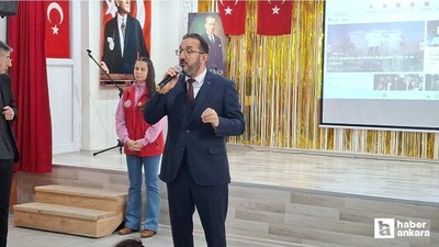 Beypazarı'nda spora teşvik için öğrencilere spor malzemeleri dağıtıldı