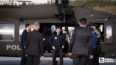 Emniyet envanterine alınan T-70 helikopteriyle ilk uçuşu Bakan Mustafa Çiftçi gerçekleştirdi