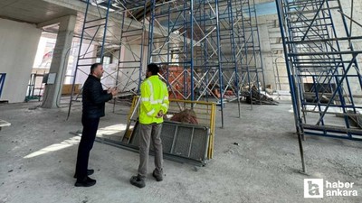 Ertuğrul Çetin, Kocalar Camii inşaat alanını ziyaret etti