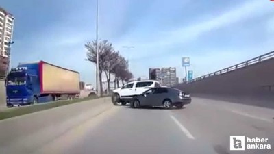 Ankara’da makas attığı iddia edilen sürücü kazaya neden oldu