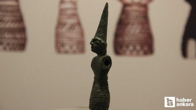 Çorum'da 3 bin 500 yıllık Fırtına Tanrısı heykelciği bulundu