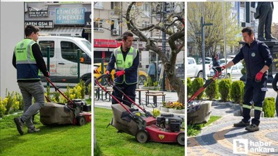 Etimesgut Belediyesi, park ve bahçelerde yaza hazırlanıyor!